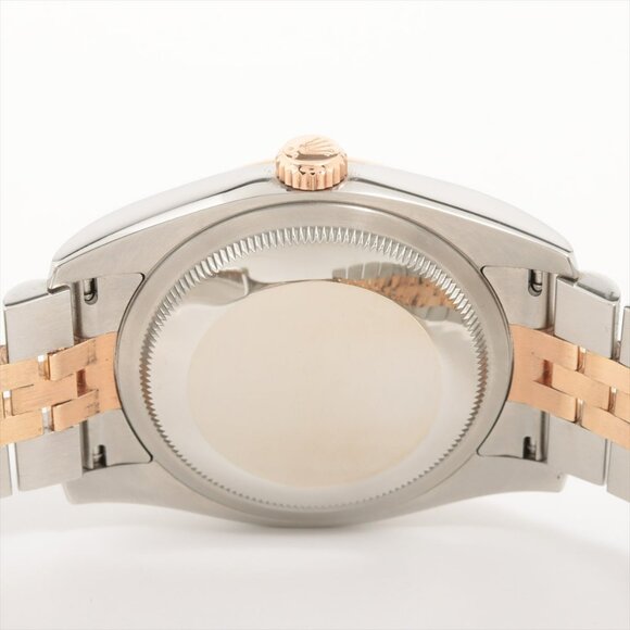 Rolex Datejust Stainless Steel & Rose Gold with Mother of Pearl Diamond Dial 116 - Picture 6 of 8